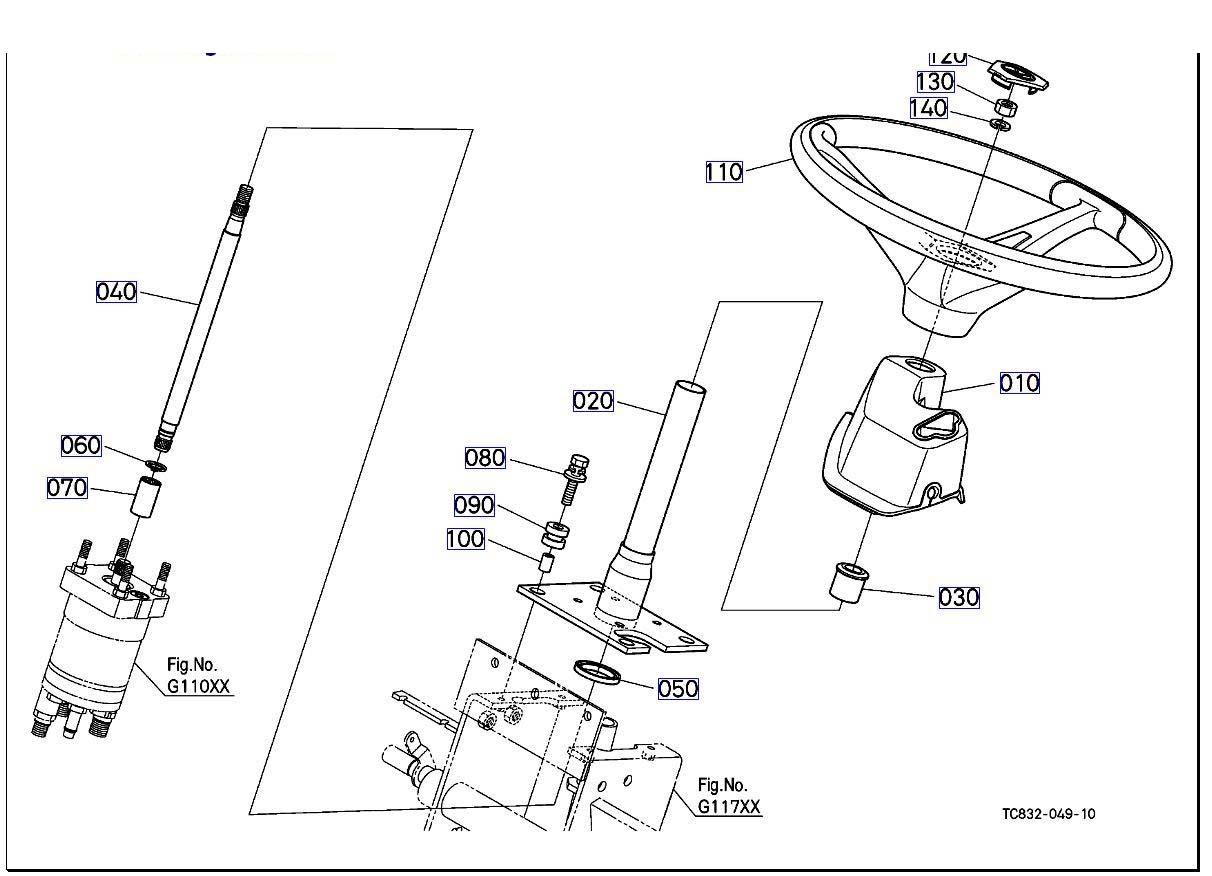 TAY NẮM HỆ THỐNG LÁI (CŨ)<=128343