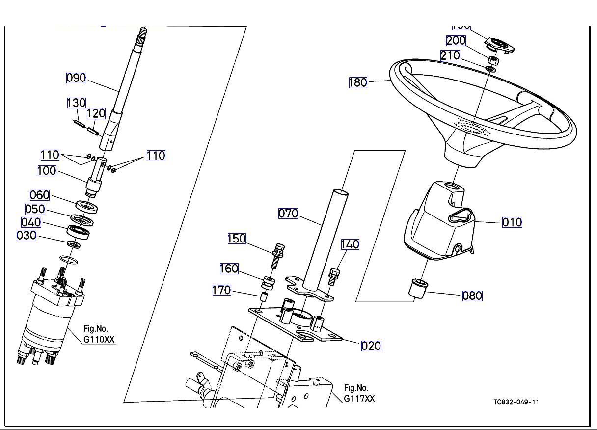 TAY NẮM HỆ THỐNG LÁI (MỚI)>=128344