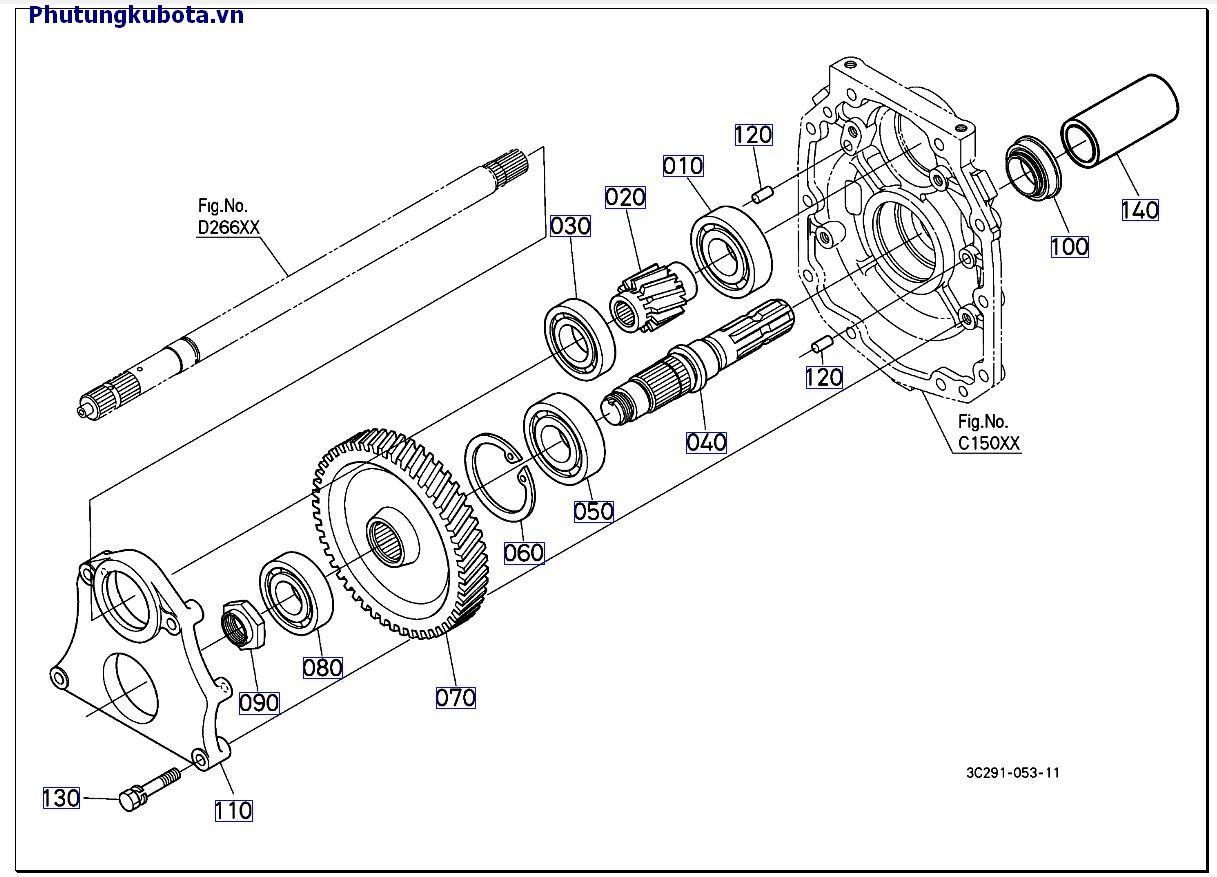 TRỤC PTO CŨ 50001 -89999