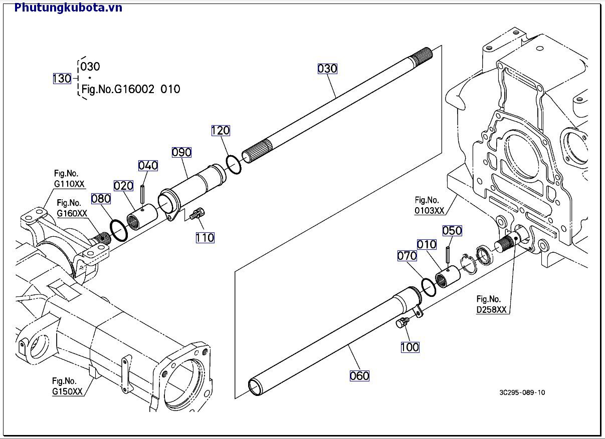 TRỤC TRUYỀN ĐỘNG CŨ 50001-89999