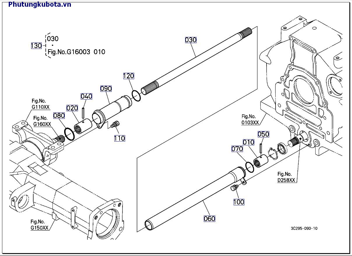 TRỤC TRUYỀN ĐỘNG MỚI 10001-49999