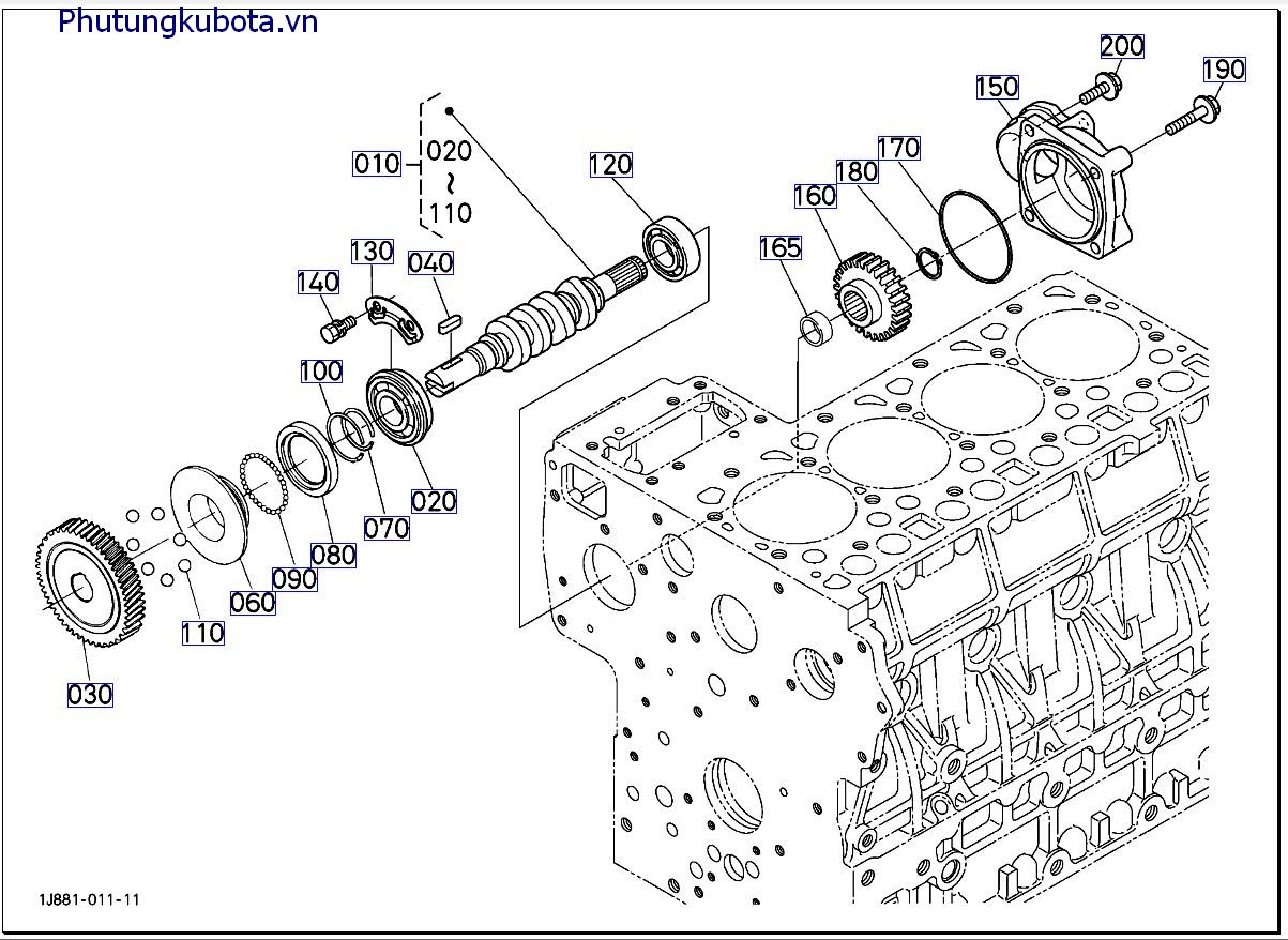 TRỤC CAM NHIÊN LIỆU VÀ TRỤC BỘ ĐIỀU CHỈNH