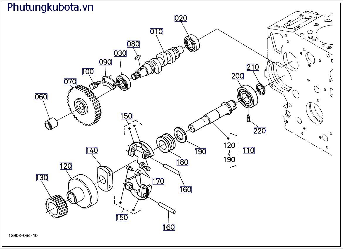 TRỤC CAM NHIÊN LIỆU VÀ TRỤC BỘ ĐIỀU CHỈNH