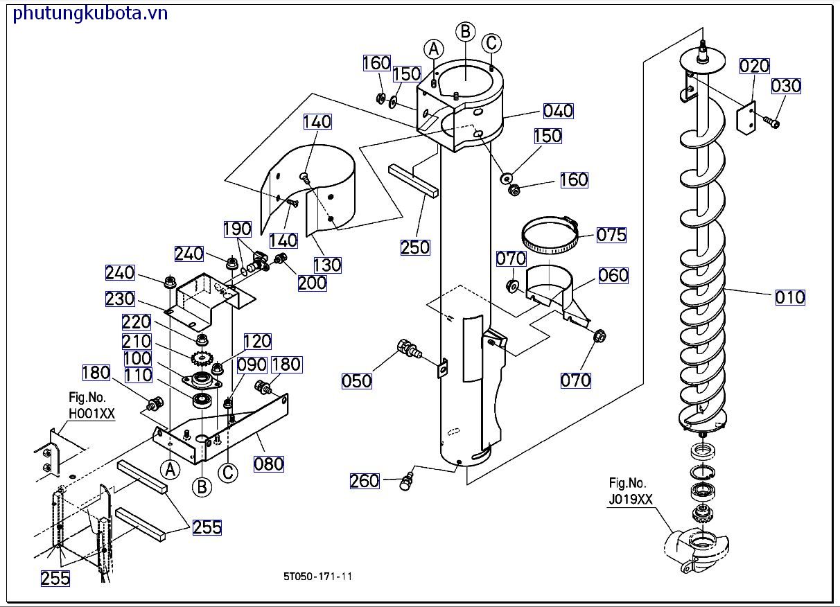 TRỤC MÁY KHOAN DỌC THỨ 2 >=VN13390