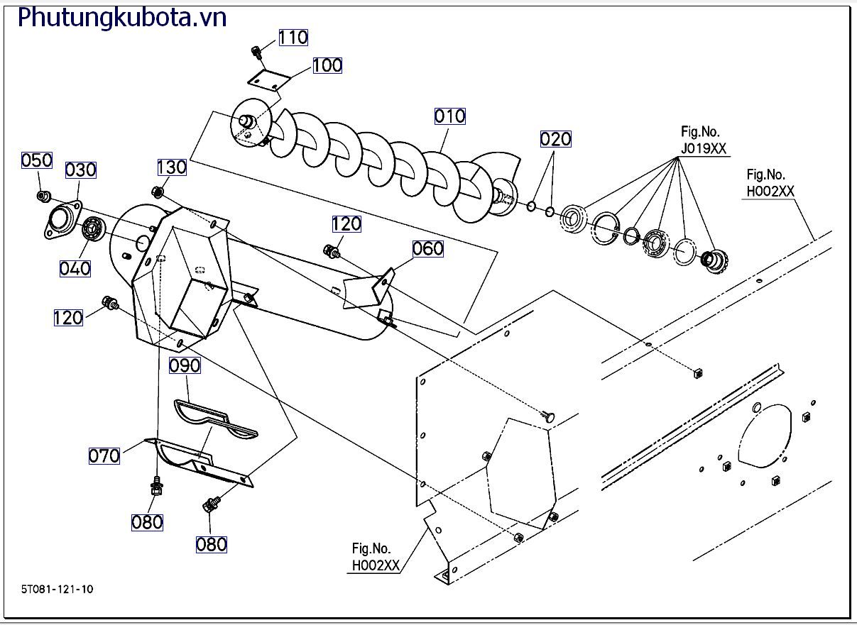 TRỤC MÁY KHOAN DỌC THỨ 2