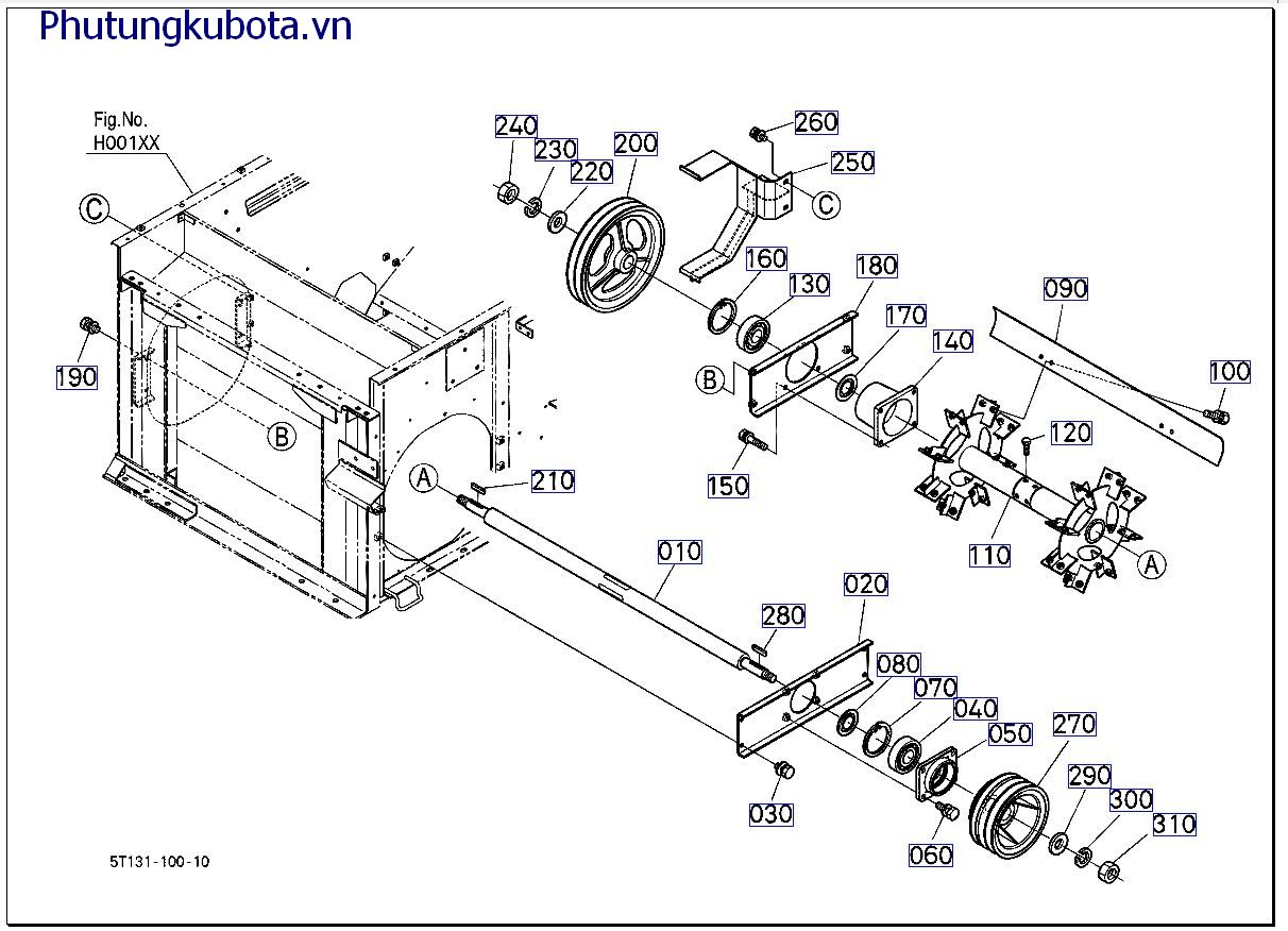 TRỤC MÁY QUẠT THÓC