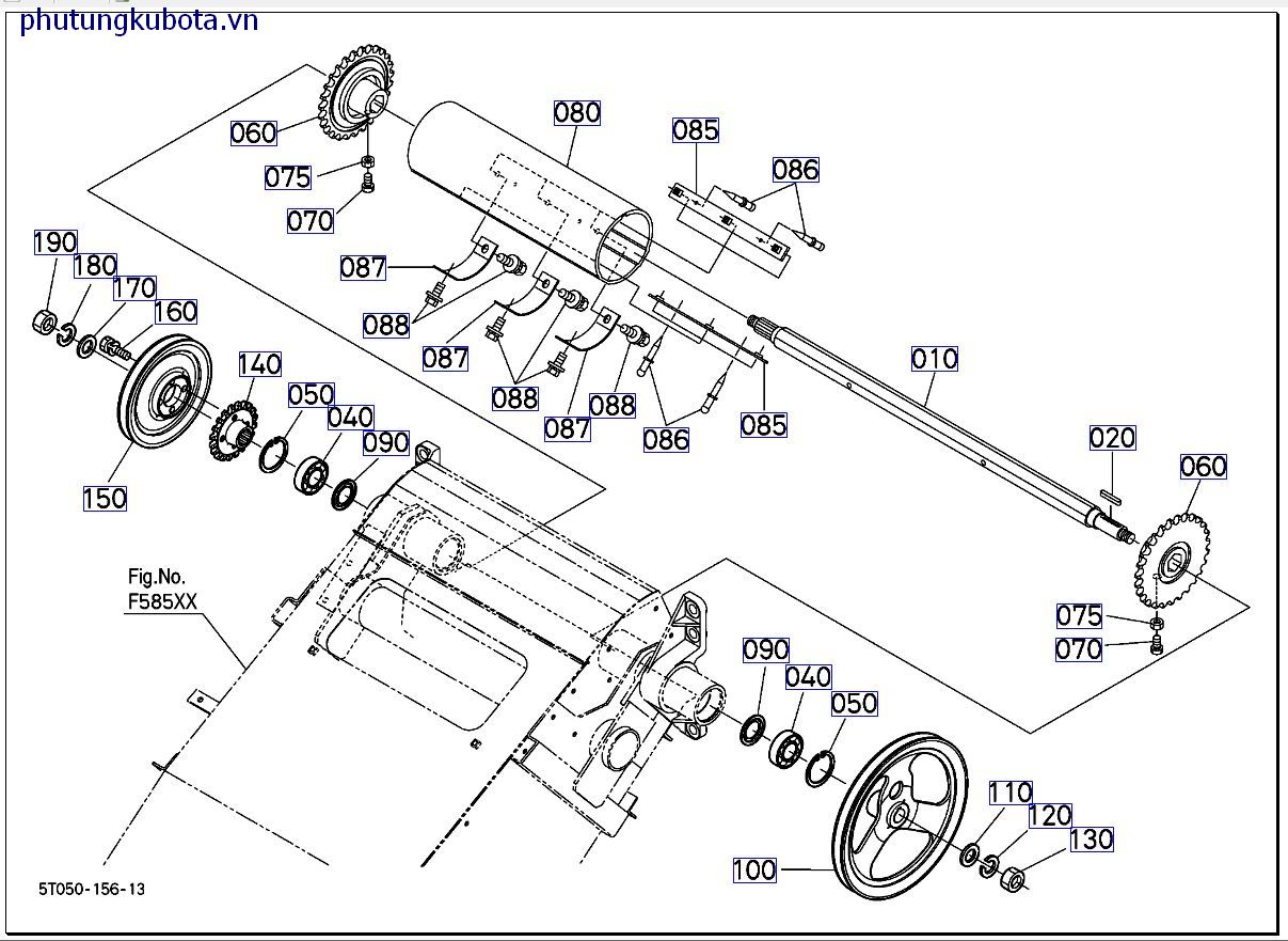 TRỤC TRUYỀN ĐỘNG ỐNG DẪN >=VN13682